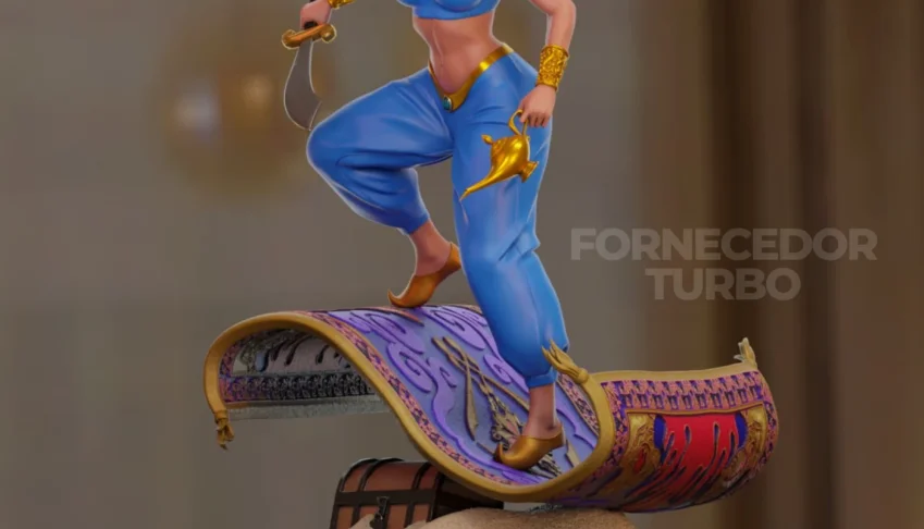Princesa Jasmine 3D - Arquivo STL para impressão 3D