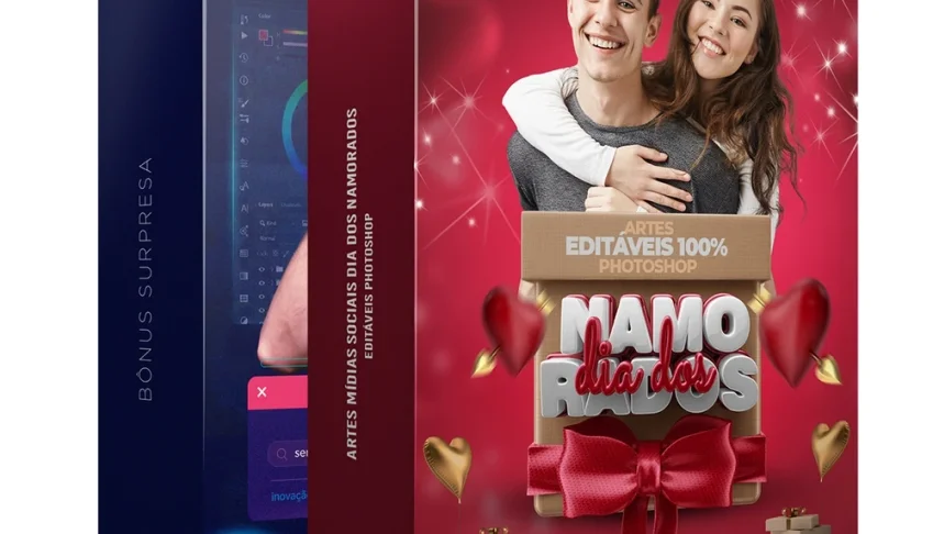 Pack 470 Artes editáveis dia dos namorados Photoshop psd
