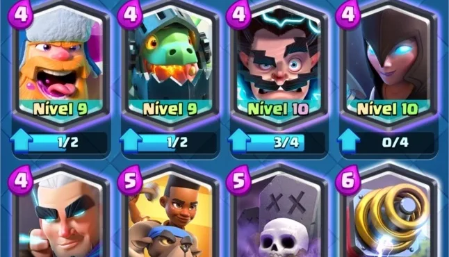 Clash Royale lvl 10 - 17 lendárias