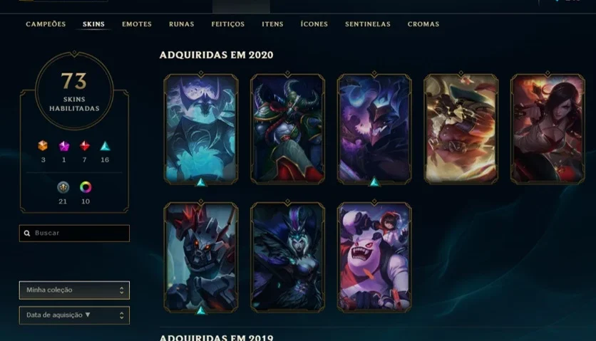 Conta de lol d4 com 3 skins utimate