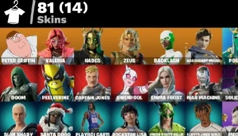 [81 Skins] Peter Griffin | Valeria | Hades | Zeus | Backlash