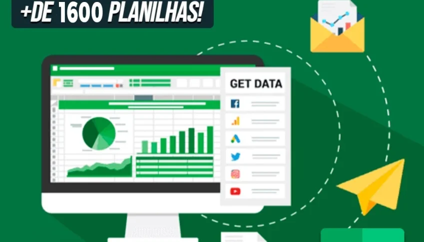 1600 Planilhas Excel 100% Editáveis - Entrega rápida !