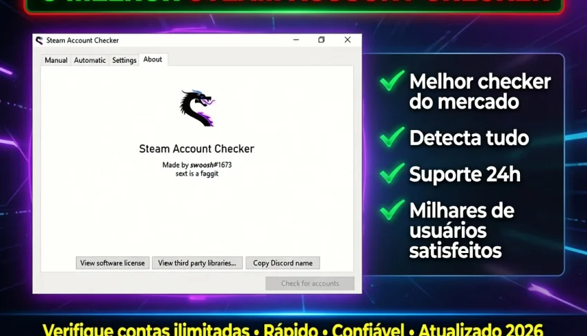Verificador de Conta Steam | Ferramenta Simples e Rápida
