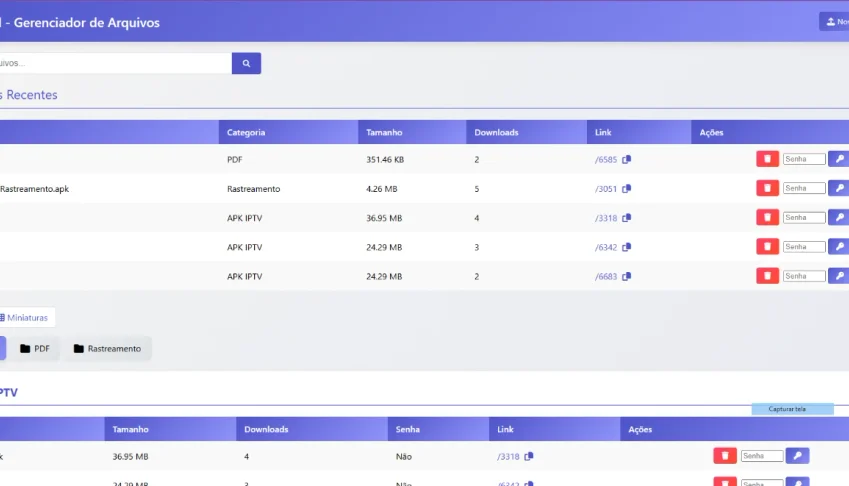 Sistema De Upload E Dowload Link Encurtado