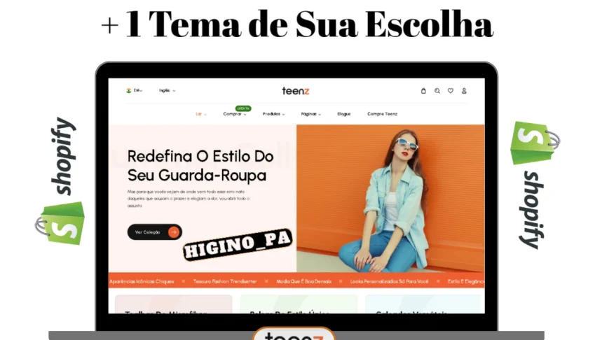 Tema Shopify Teenz + Atualizações e Bônus