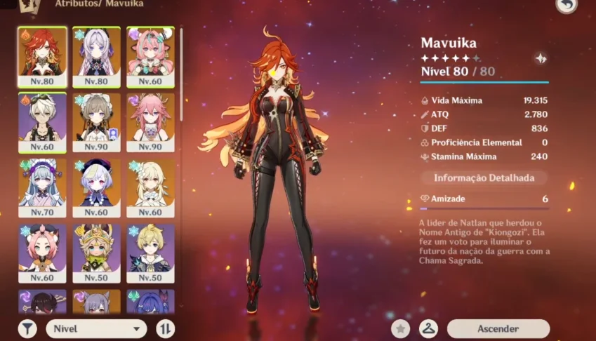 Conta Genshin Com 6 T5 limitados