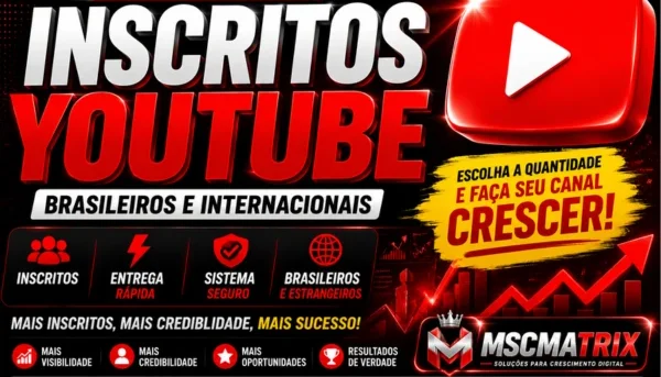 Inscritos Youtube Brasileiros E Internacionais Garantia 30D