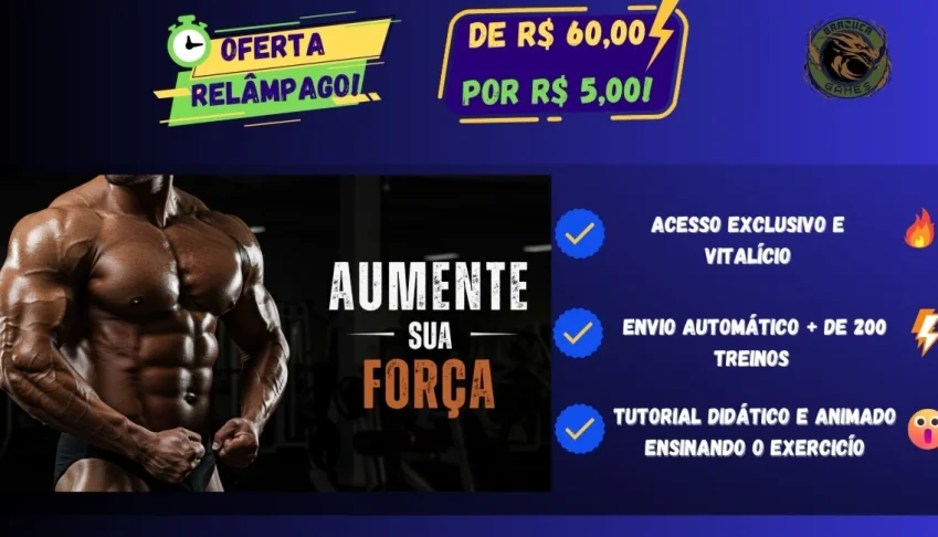 Pack 200 + exercícios de musculação