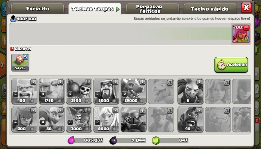 Conta Clash of clans CV8