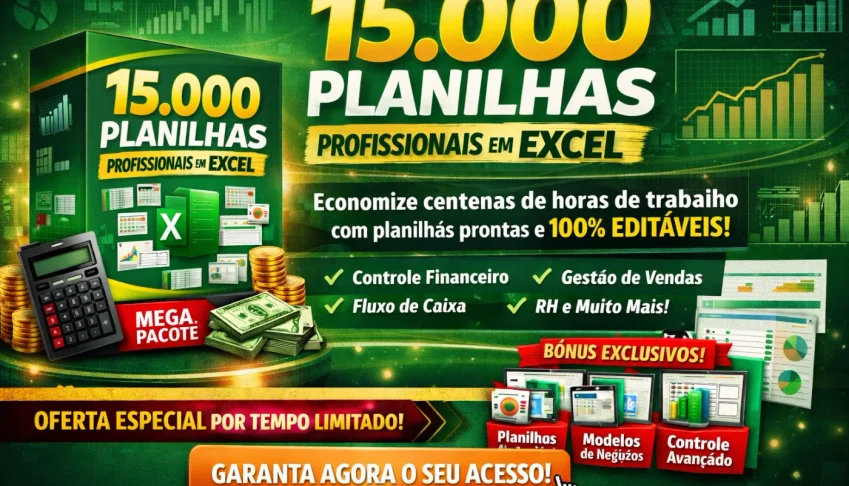 15.000 Planilhas Profissionais Em Excel