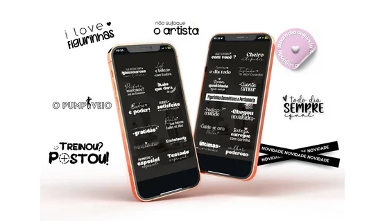 Pack de Figurinhas Criativas para Instagram + 7.000