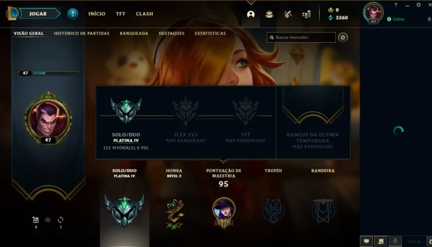 PLATINA 5 SEM REGISTRO