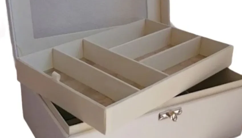 Porta-Óculos Branco com 10 Divisões