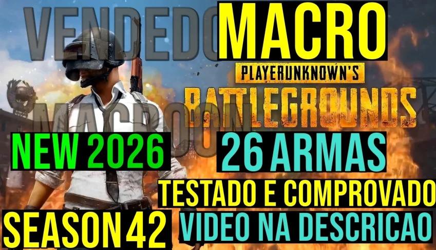 MACRO - PUBG STEAM E PUBG LITE - (VITALICIO) MOUSES LOGITECH