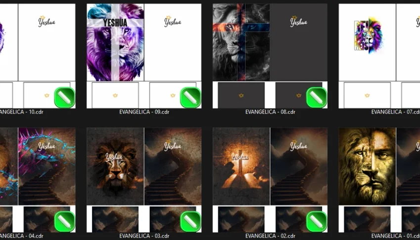 150 Evangélicas  - Artes Corel e PNG + Bonus