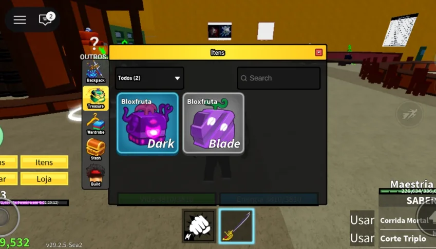 Conta Blox fruits Second Sea