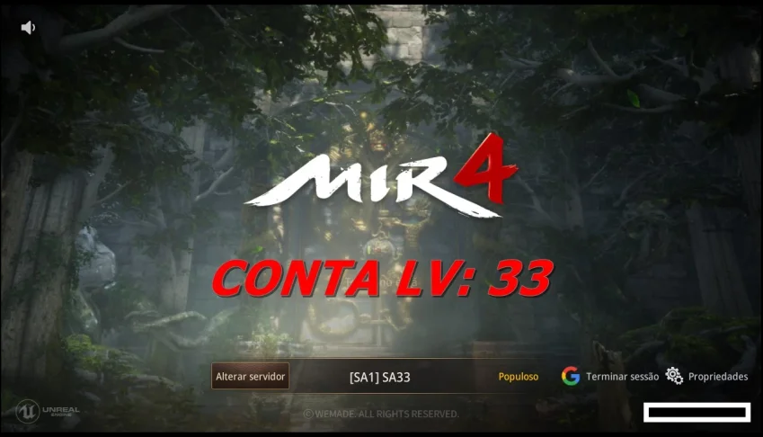 Vendo Conta MIR4 Nível 30 CLASSE: GUERREIRO / Poder 19,472