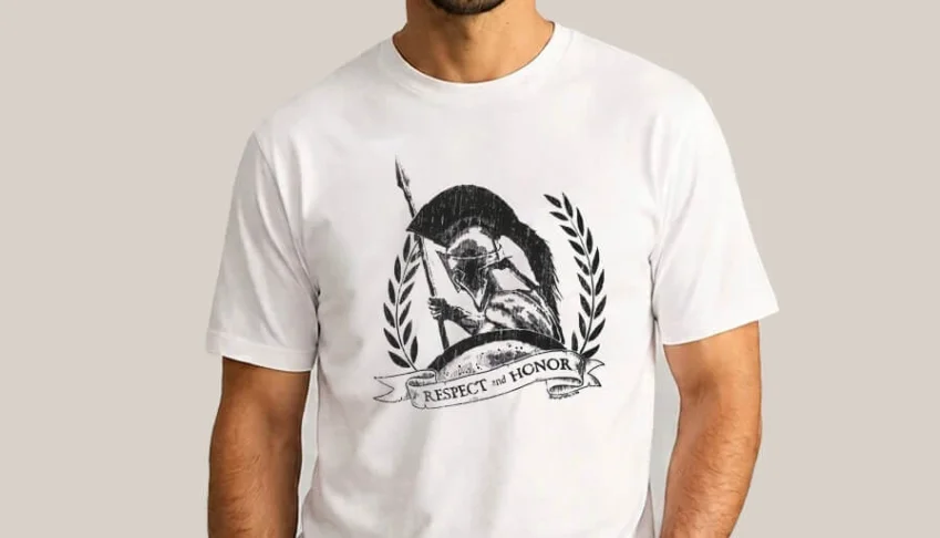 Camiseta Branca Esparta