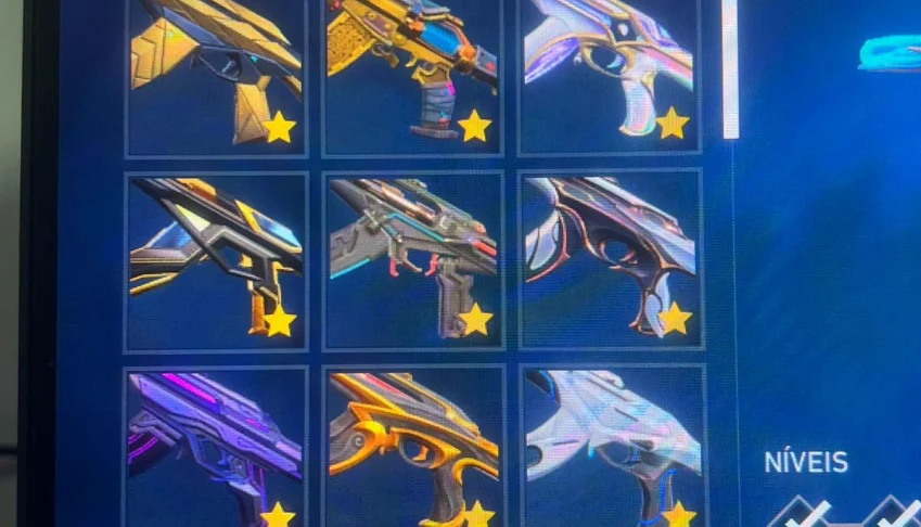 CONTA DE VALORANT - AS MELHORES SKINS DA RANKED+5000 GASTOS