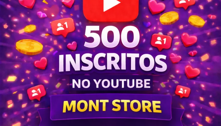 ✅500 Inscritos no YouTube✅ – PERMANENTE –