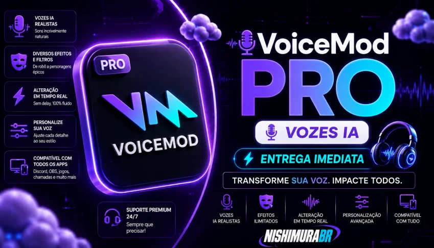 🎙️ VoiceMod PRO | Vozes IA [ 30 DIAS] ✨