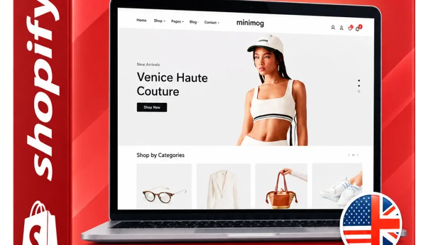 Tema Minimog Shopify Inglês + Chave de Ativação
