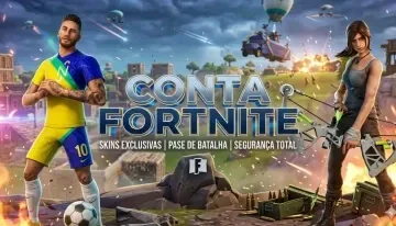 Conta Fortnite com 80 skins Lara Croft/ Neymar /Ravena/Vader