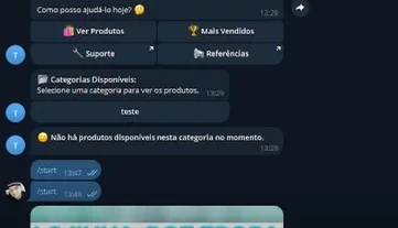 Script Lojinha Telegram Com Painel Admin