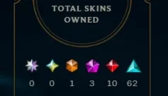 Conta de LOL nível 400, gold 2 solo, 150+ skins
