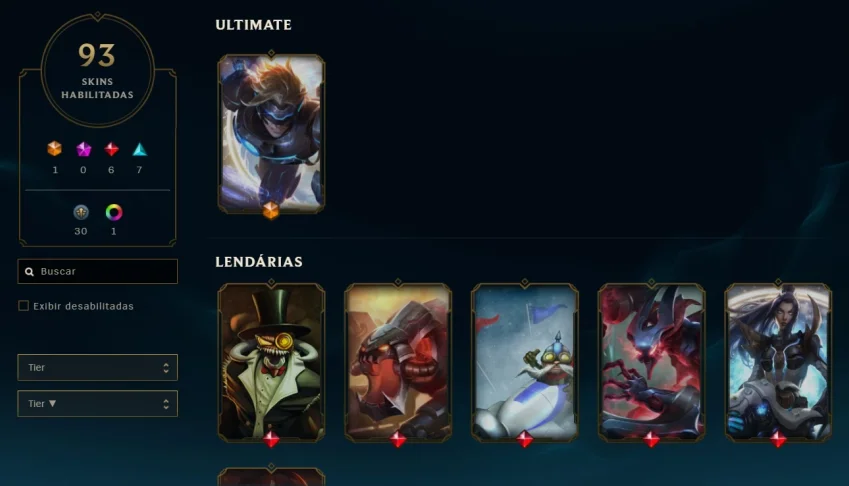Conta rara league of legends