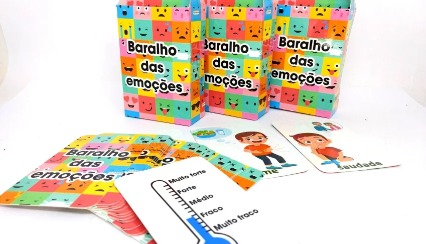 Baralho das Emoções com 18 Cartas e Caixinha
