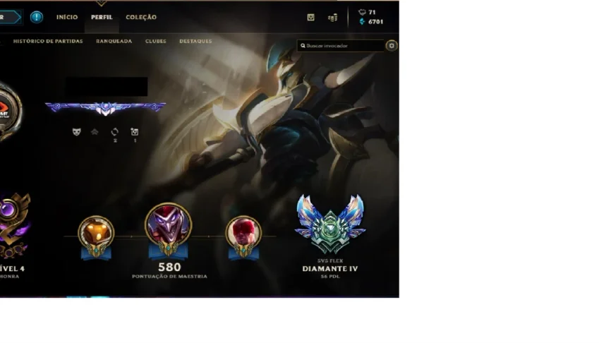 Conta D4, 200 skins (1 mítica, 3 ult), conta desde 2015
