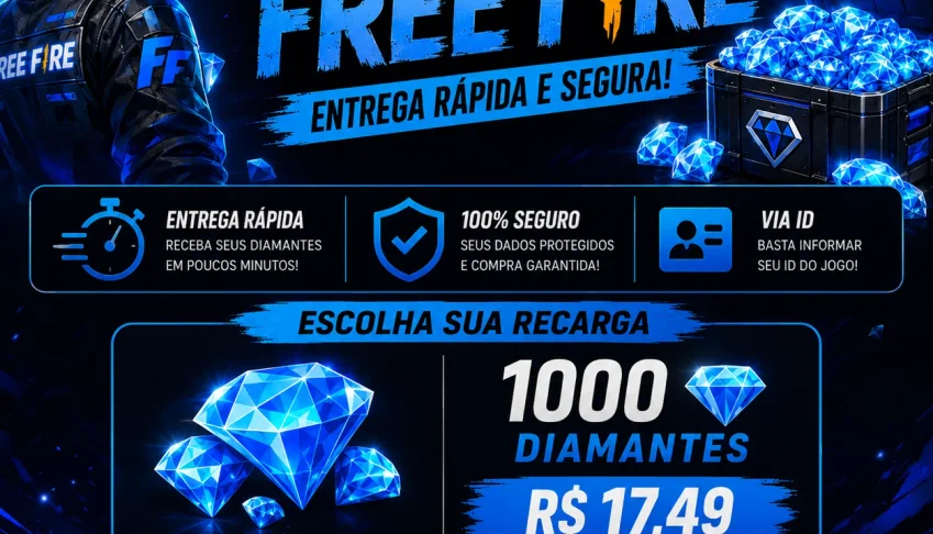 💎 1000 Diamantes Free Fire por R$ 17,49 | Entrega Rápida