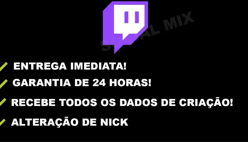 TWITCH AFILIADO + 100 SEGUIDORES - (ENTREGA IMEDIATA) 