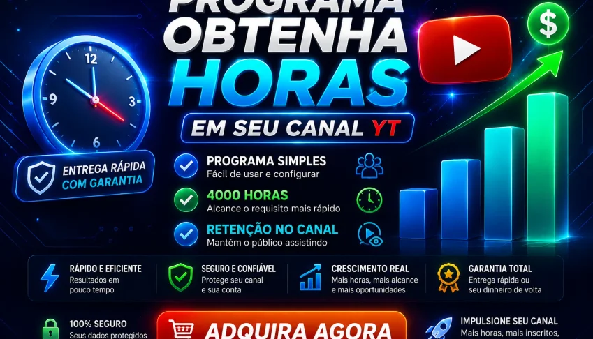 Programa Para Gerar Horas No Yt-Nova Ferramenta