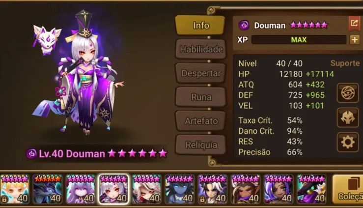 Conta midgame com Lucifer e Douman