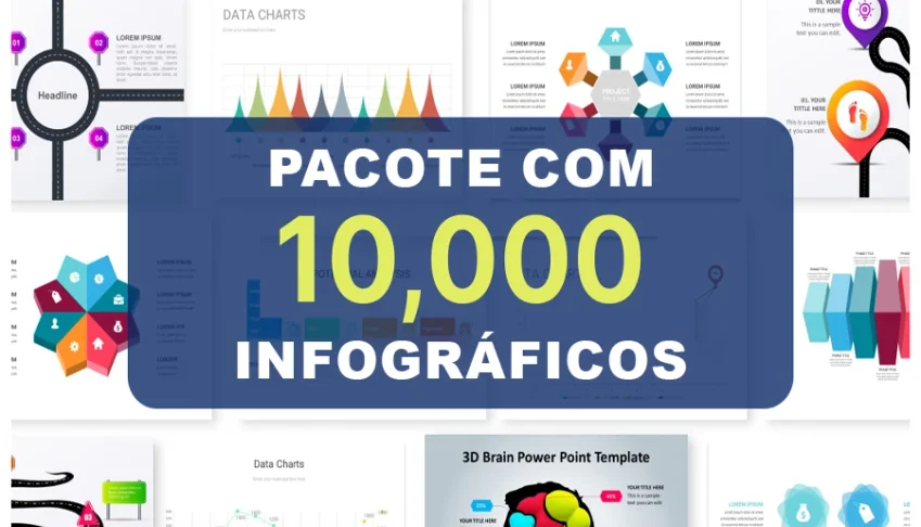 Mega Pack 10.000 Infográficos Profissionais