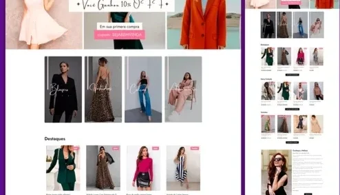 Loja Virtual Helena Closet - wordpress + Elementor