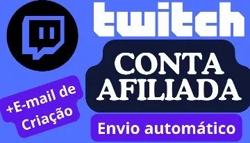Conta Twitch Afliada Monetizada