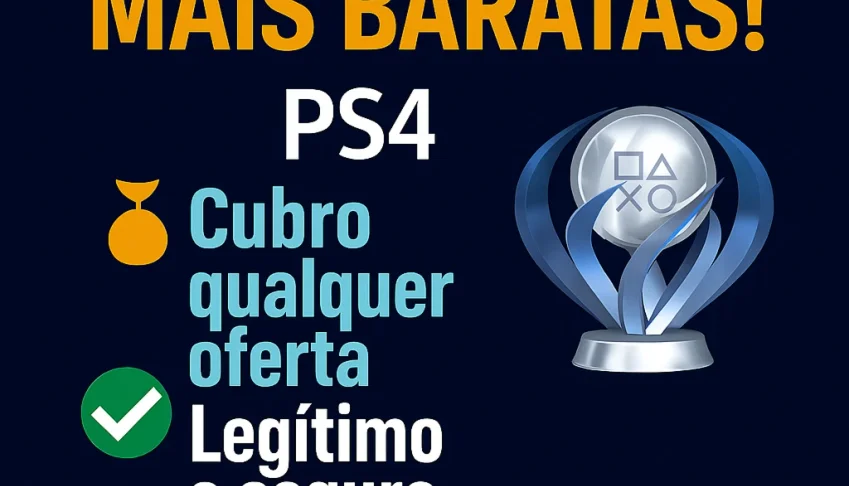 Troféu Platina Para Qualquer Jogo De Playstation 4