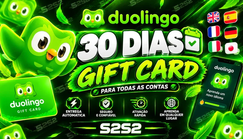Duolingo 30 Dias Gift Card