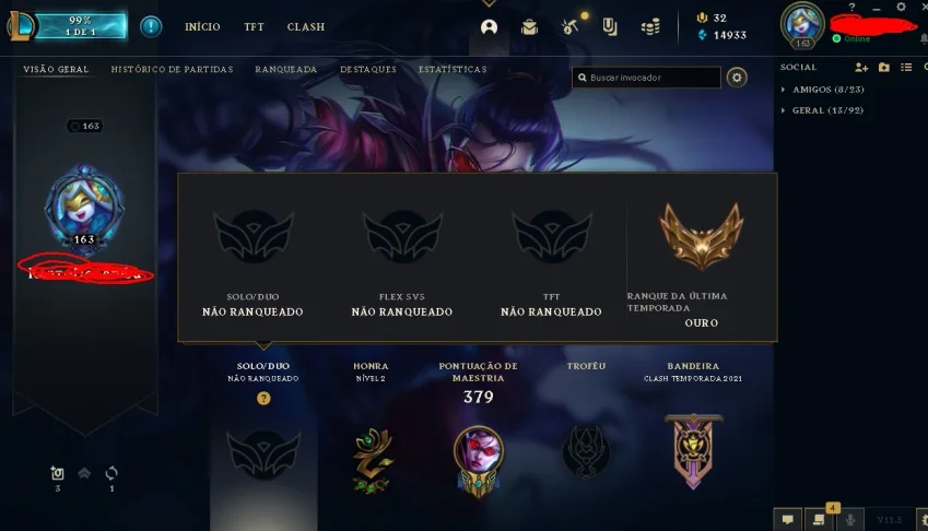 Conta League of Legends