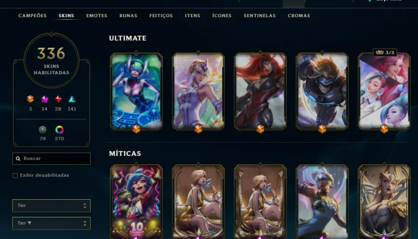 Conta Diamond League of Legends