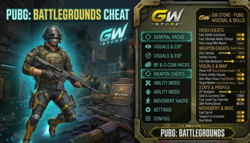 PUBG Cheat - 100% Indetectável