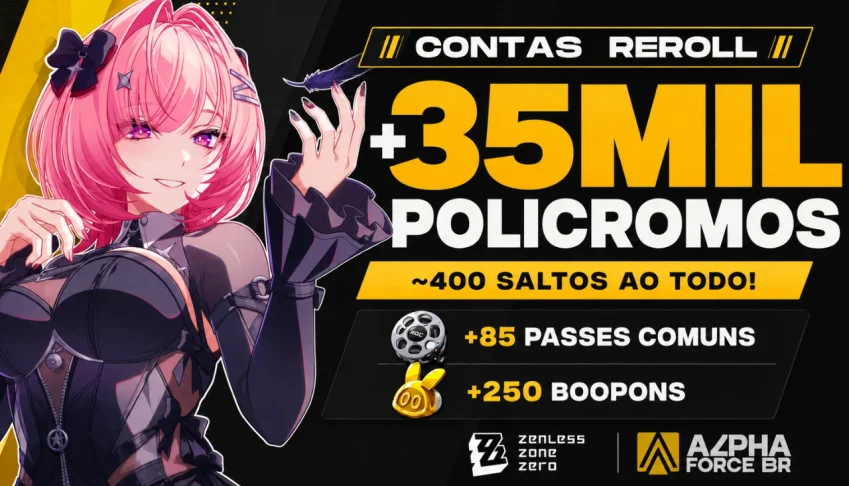 Zenless Zone Zero - Contas Rerroll com POLICROMOS