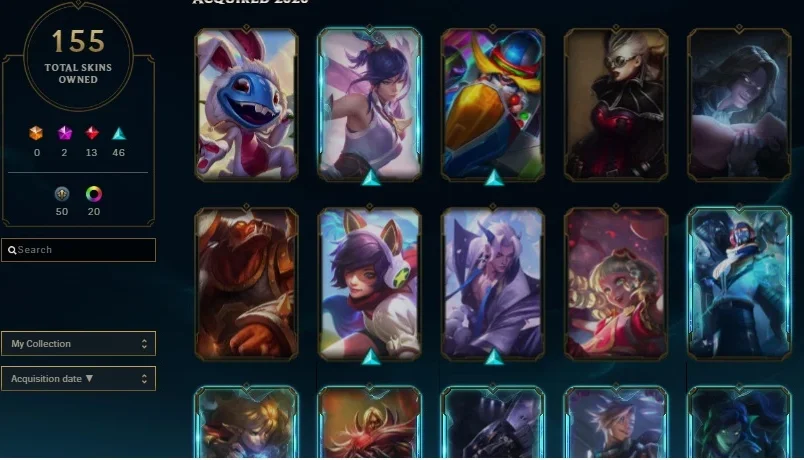 [LEAGUE OF LEGENDS] Conta Diamante 1 (155 Skins, lvl 284)