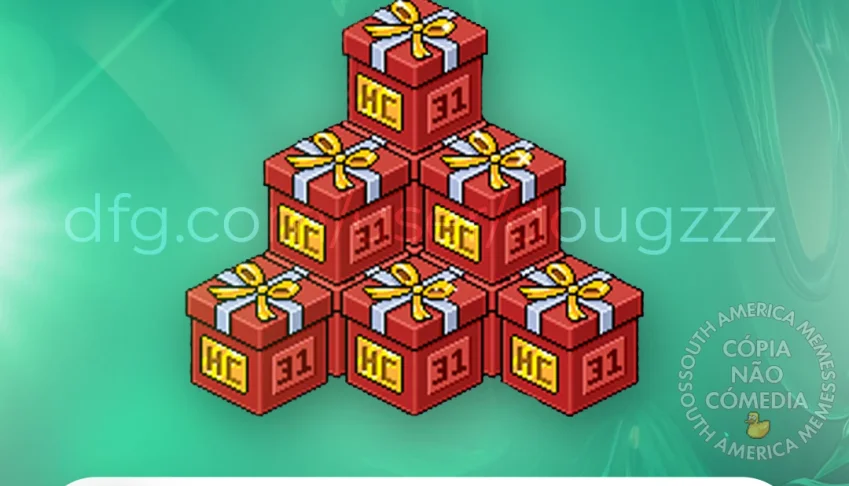 HABBO - CAIXA HC 31 DIAS - MUITAS UNIDADES