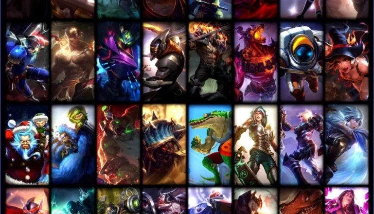 CONTA LEAGUE OF LEGENDS NÍVEL 55 PRATA 2 BORDA DE OURO MMR+