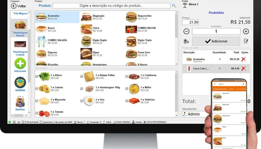 Sistema Grandchef + Gerador de Licenças + App android