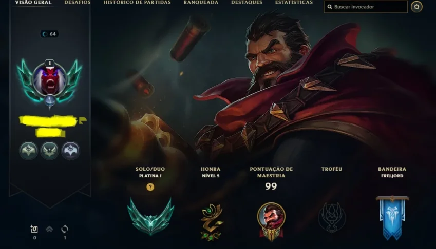 Conta platina 1 LOL